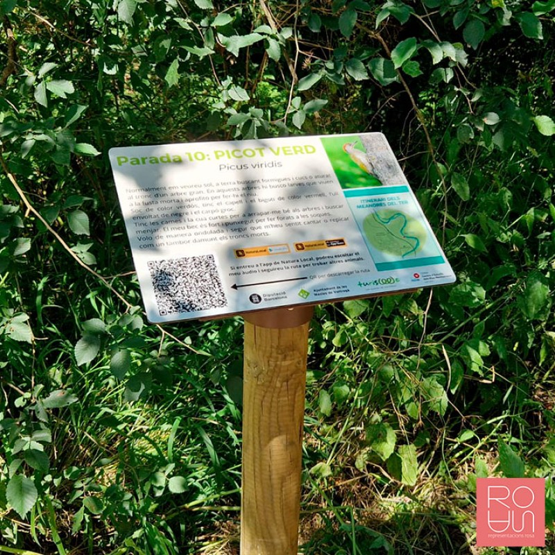 Faristol Fauna amb peu de fusta